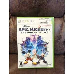 Epic Mickey 2: The Power Of Two Xbox 360 Complete CIB ✅ TESTED ✅ WORKS